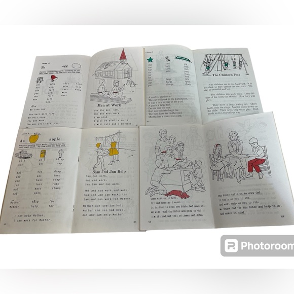 Christian Liberty Press Readers Vtg 90s Lot 4 Reading Phonics Homeschool HTF VG - Picture 3 of 5